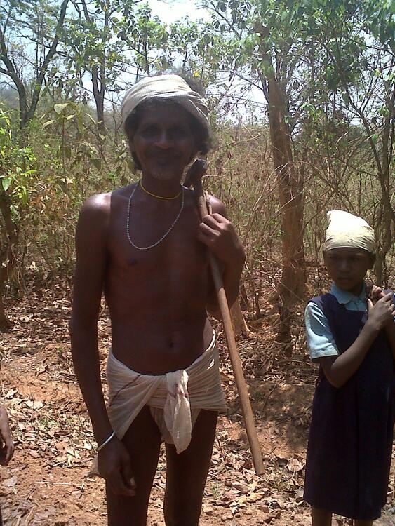 Dhurwa man on a travel Dhurwa man on a travel
